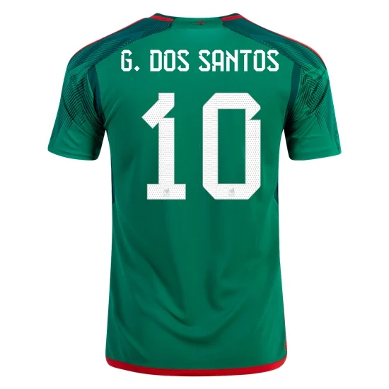 2022/23 Giovani Dos Santos Mexico Home Men's Soccer Jersey
