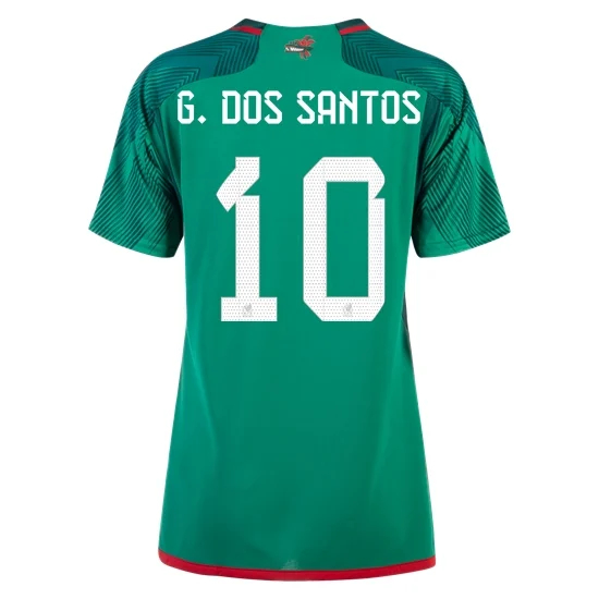 2022/23 Giovani Dos Santos Mexico Home Women's Soccer Jersey