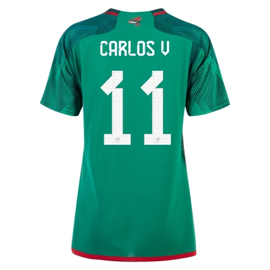 2022/23 Carlos Vela Mexico Home Women's Soccer Jersey