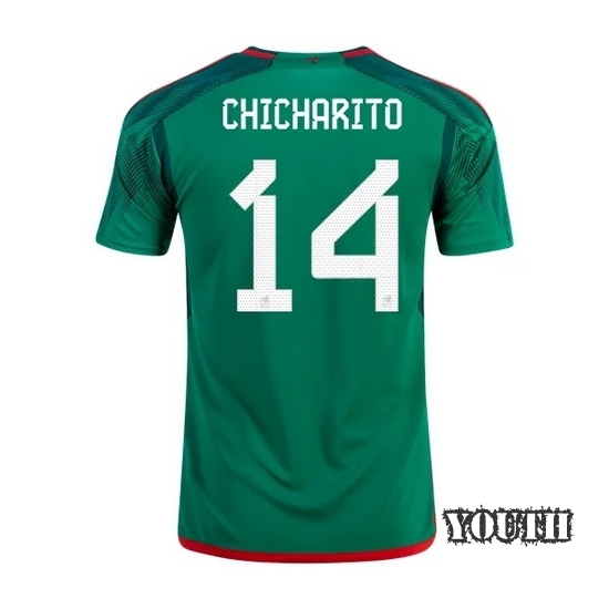 2022/23 Chicharito Mexico Home Youth Soccer Jersey