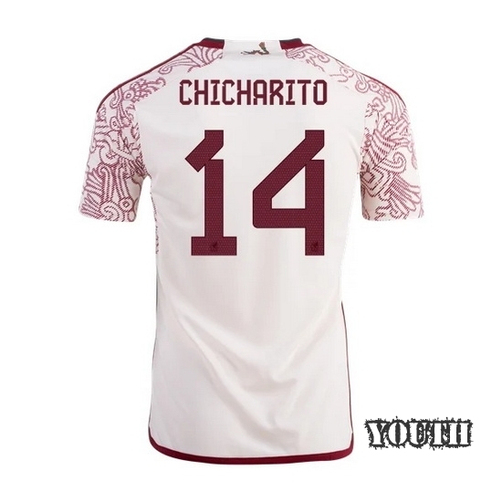22/23 Chicharito Mexico Away Youth Soccer Jersey