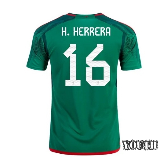 2022/23 Hector Herrera Mexico Home Youth Soccer Jersey
