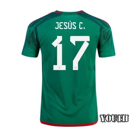 2022/23 Jesus Manuel Mexico Home Youth Soccer Jersey