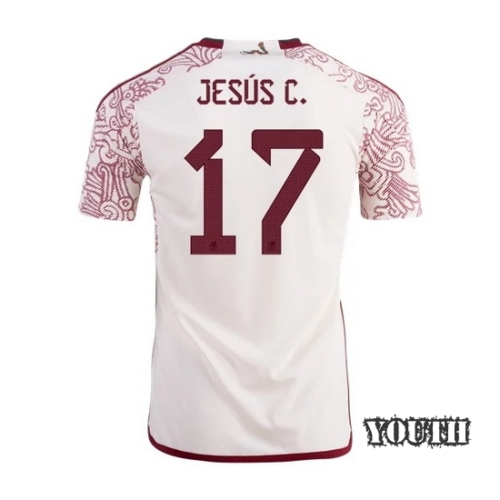 22/23 Jesus Manuel Mexico Away Youth Soccer Jersey