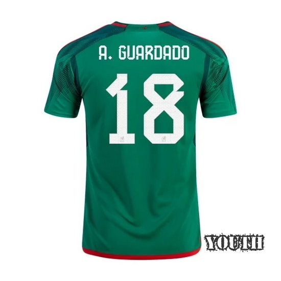 2022/23 Andres Guardado Mexico Home Youth Soccer Jersey