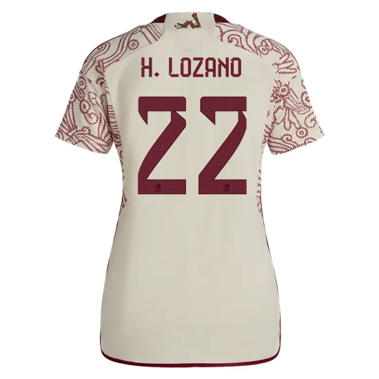 22/23 Hirving Lozano Mexico Away Women's Soccer Jersey