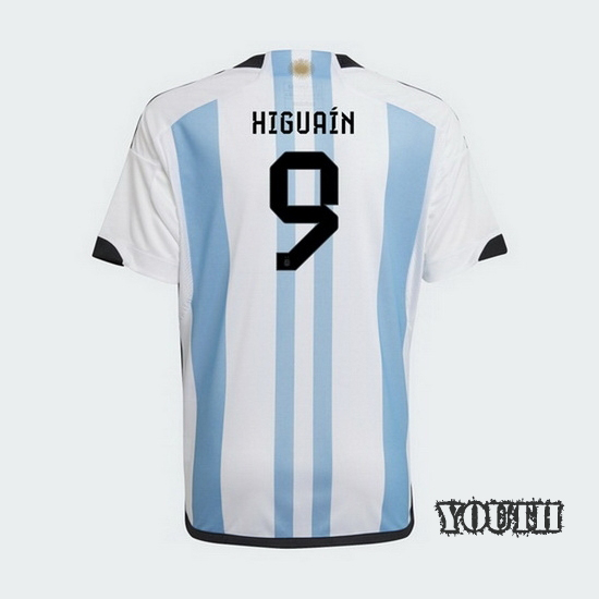 2022/23 Gonzalo Higuain Argentina Home Youth Soccer Jersey