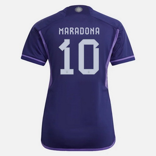 22/23 Diego Maradona Argentina Away Women's Soccer Jersey