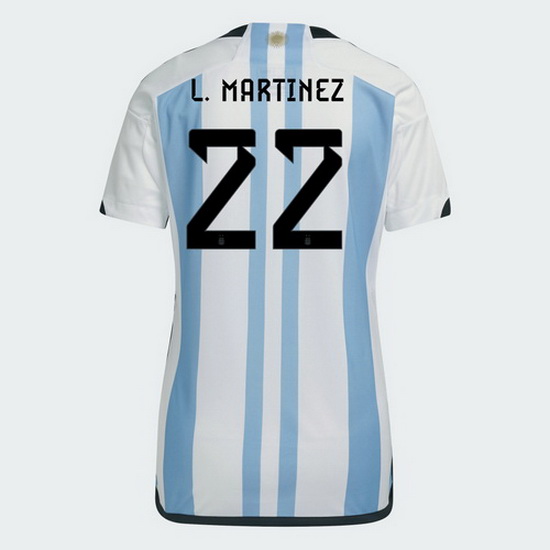 2022/23 Lautaro Martinez Argentina Home Women's Soccer Jersey