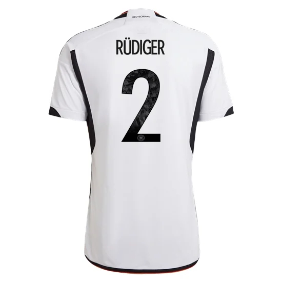 2022/23 Antonio Rudiger Germany Home Men's Soccer Jersey