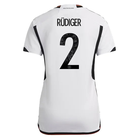 2022/23 Antonio Rudiger Germany Home Women's Soccer Jersey