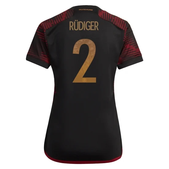 22/23 Antonio Rudiger Germany Away Women's Soccer Jersey