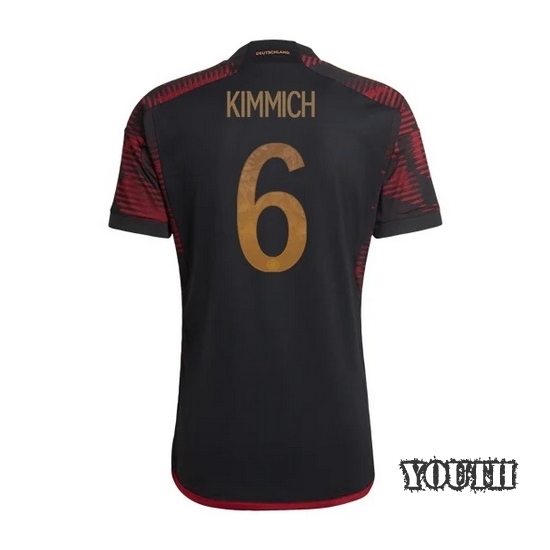 22/23 Joshua Kimmich Germany Away Youth Soccer Jersey