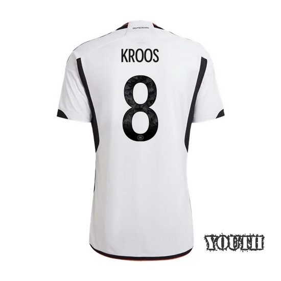 2022/23 Toni Kroos Germany Home Youth Soccer Jersey