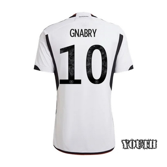 2022/23 Serge Gnabry Germany Home Youth Soccer Jersey