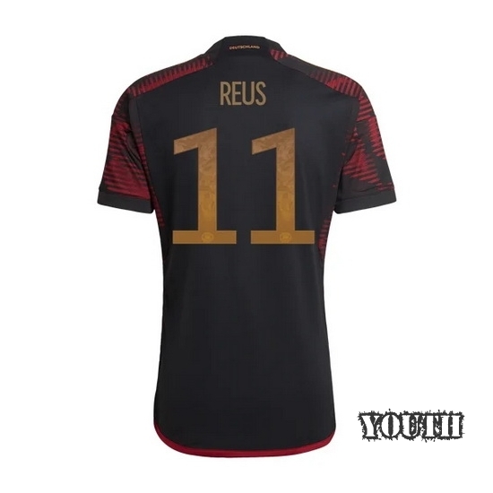 22/23 Marco Reus Germany Away Youth Soccer Jersey