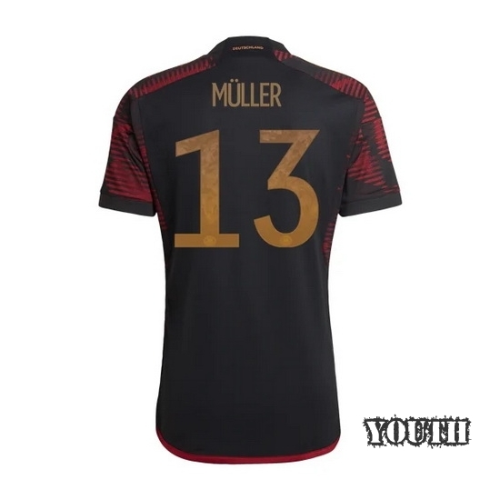 22/23 Thomas Muller Germany Away Youth Soccer Jersey