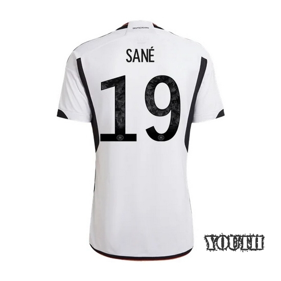 2022/23 Leroy Sane Germany Home Youth Soccer Jersey