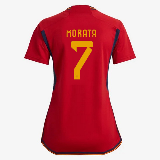 2022/23 Alvaro Morata Spain Home Women's Soccer Jersey