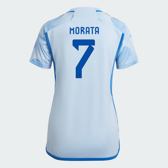 22/23 Alvaro Morata Spain Away Women's Soccer Jersey