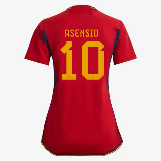 2022/23 Marco Asensio Spain Home Women's Soccer Jersey