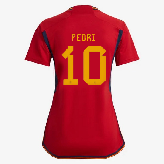 2022/23 Pedri Spain Home Women's Soccer Jersey