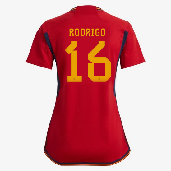 2022/23 Rodrigo Spain Home Women's Soccer Jersey