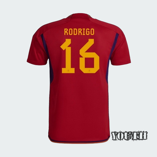 2022/23 Rodrigo Spain Home Youth Soccer Jersey