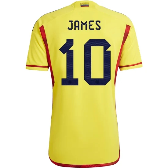 2022/23 James Rodriguez Colombia Home Men's Soccer Jersey