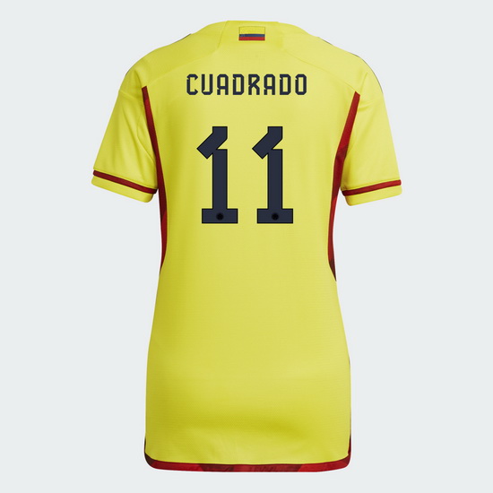 2022/23 Juan Cuadrado Colombia Home Women's Soccer Jersey