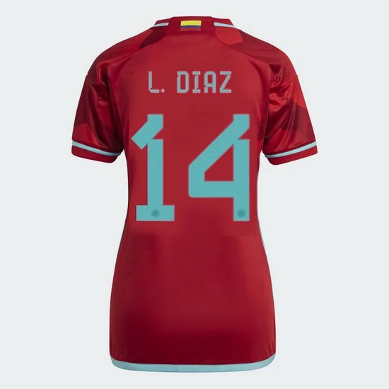 22/23 Luis Diaz Colombia Away Women's Soccer Jersey