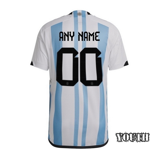 2022/23 Home Custom Argentina Youth Jersey