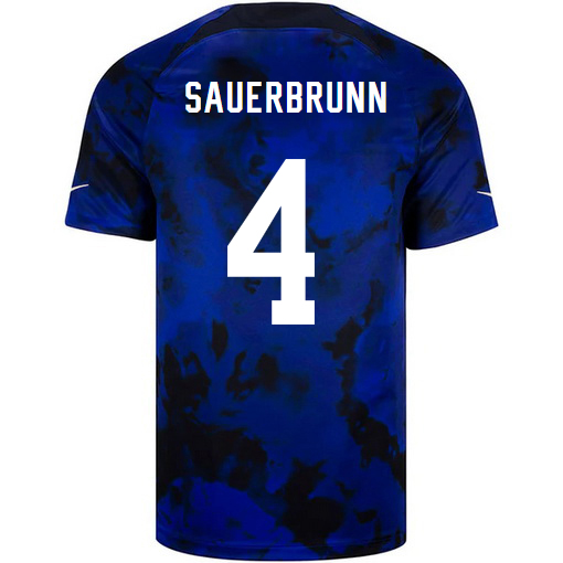 USA Away Becky Sauerbrunn 2022/23 Men's Soccer Jersey