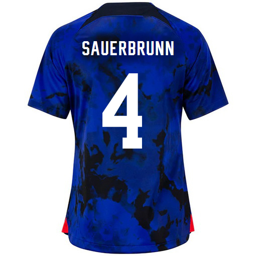 USA Away Becky Sauerbrunn 22/23 Women's Soccer Jersey
