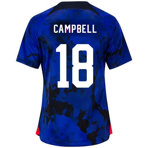 USA Away Jane Campbell 22/23 Women's Soccer Jersey