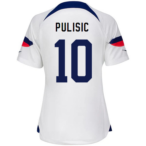 USA Home Christian Pulisic 2022/2023 Women's Soccer Jersey