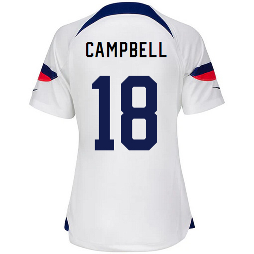 USA Home Jane Campbell 2022/2023 Women's Soccer Jersey
