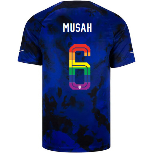 USA Loyal Blue Yunus Musah 2022/2023 Men's PRIDE Jersey
