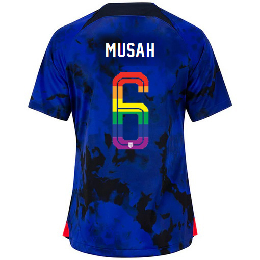 USA Loyal Blue Yunus Musah 2022/23 Women's PRIDE Jersey