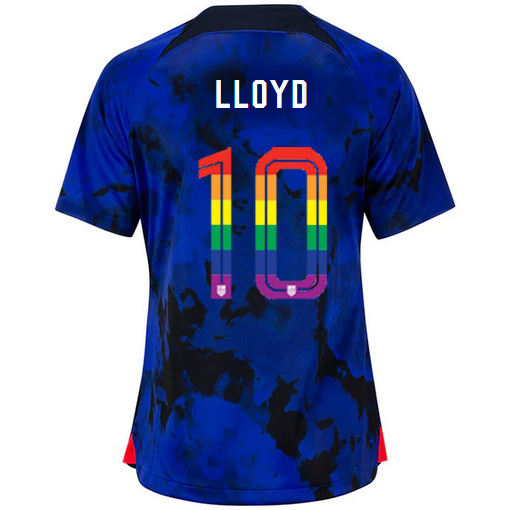 USA Loyal Blue Carli Lloyd 2022/2023 Women's PRIDE Jersey