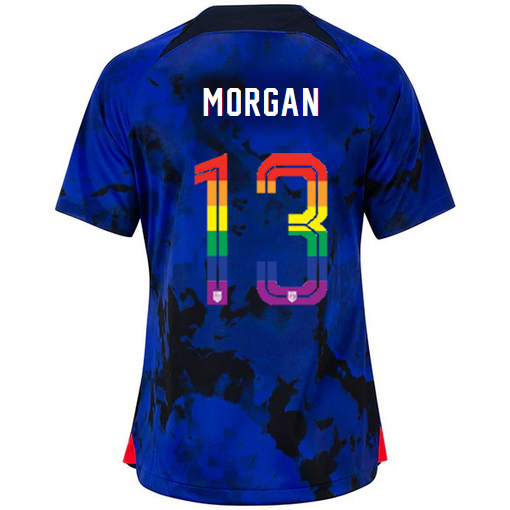 USA Loyal Blue Alex Morgan 2022/23 Women's PRIDE Jersey