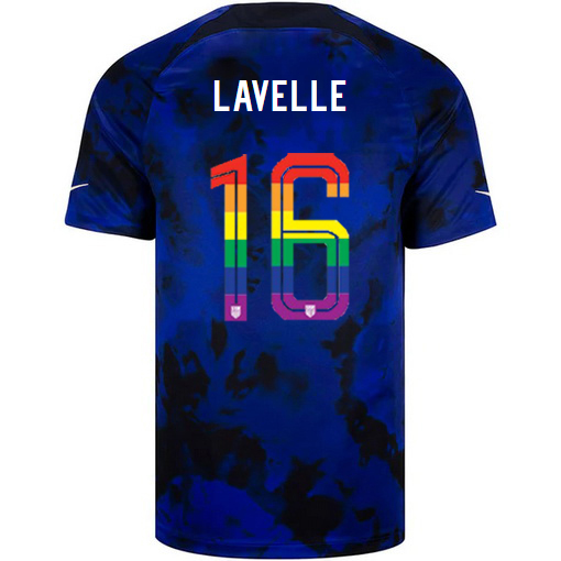 USA Loyal Blue Rose Lavelle 2022/2023 Men's PRIDE Jersey