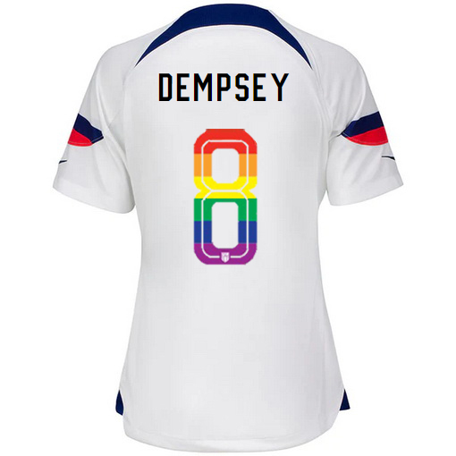 USA White Clint Dempsey 2022/2023 Women's PRIDE Jersey