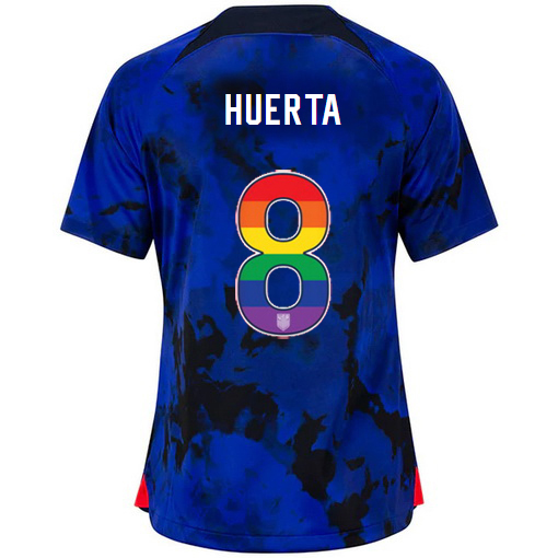 USA Away Sofia Huerta 22/23 Women's Jersey Rainbow Number