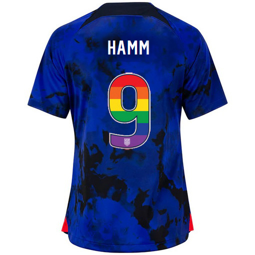 USA Away Mia Hamm 2022/2023 Women's Jersey Rainbow Number