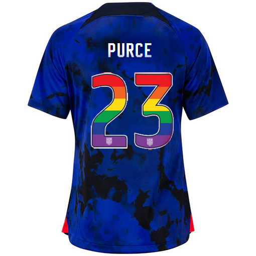USA Away Margaret Purce 2022/2023 Women's Jersey Rainbow Number
