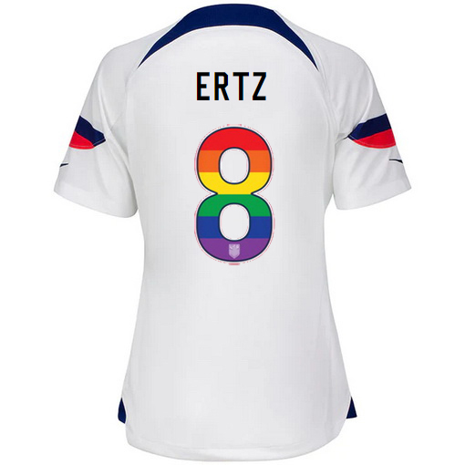 USA Home Julie Ertz 2022/23 Women's Jersey Rainbow Number