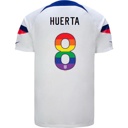 USA Home Sofia Huerta 22/23 Men's Jersey Rainbow Number