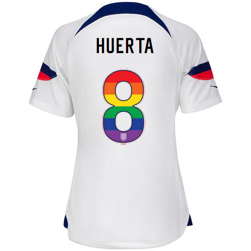 USA Home Sofia Huerta 2022/2023 Women's Jersey Rainbow Number