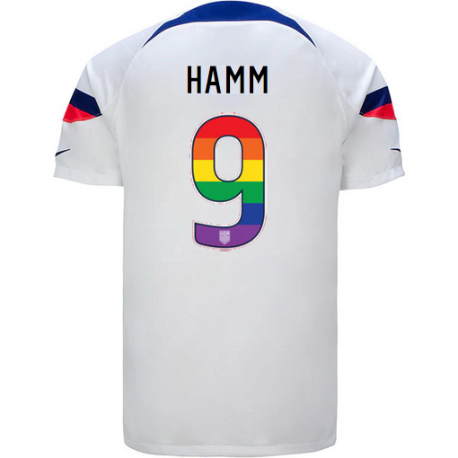 USA Home Mia Hamm 2022/2023 Men's Jersey Rainbow Number
